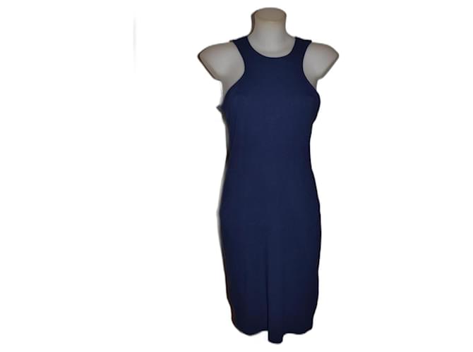 Versace Jeans Couture Vestido Azul Sintético Viscosa  ref.1119497