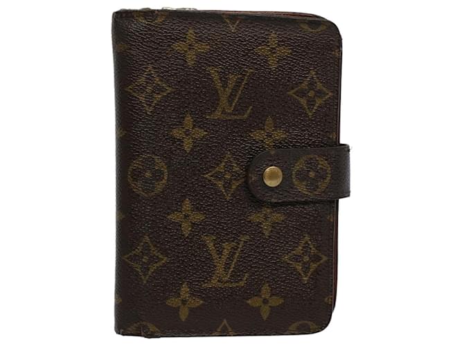 Carteira LOUIS VUITTON Monograma Porto Papie Zip M61207 LV Auth bs9470 Lona  ref.1119525