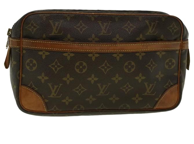 Louis Vuitton Monogram Compiegne 28 Clutch Bag M51845 LV Auth 57582 Cloth  ref.1119547