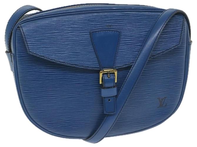 LOUIS VUITTON Epi June Feuille Shoulder Bag Blue M52155 LV Auth 58280 Leather  ref.1119576