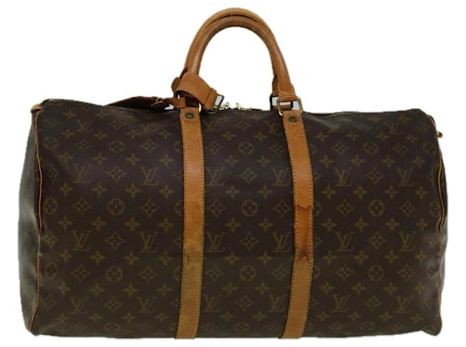 Louis Vuitton Monograma Keepall 50 Boston Bag M41426 Autenticação de LV 58140 Lona  ref.1119621