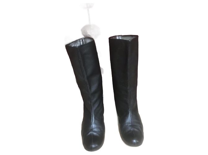 Botines Karine Arabian de piel negra Negro