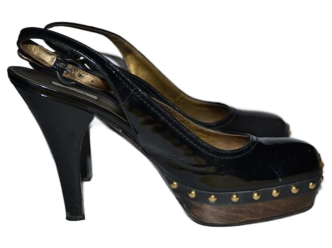 Miu Miu Shoes Black Patent leather  ref.1119690