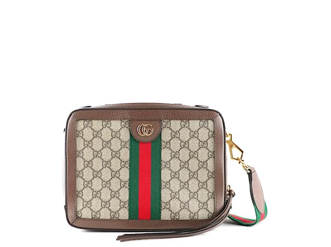 Ophidia GUCCI  Handbags T.  leather Brown  ref.1119706