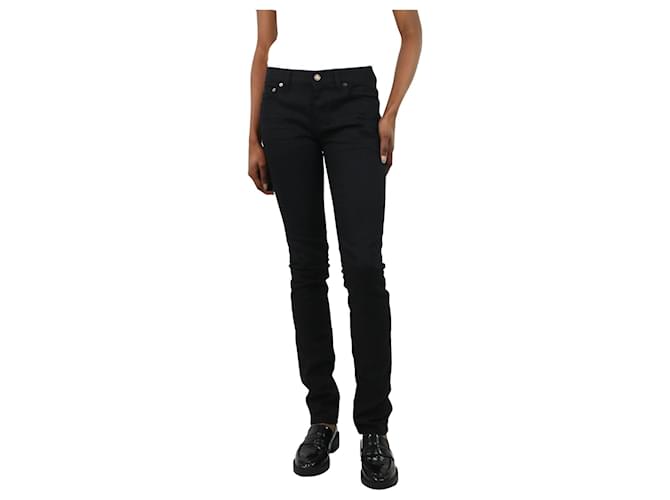 Saint Laurent Black skinny jeans - size waist 26 Cotton  ref.1119754