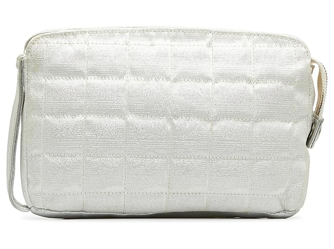 Chanel White New Travel Line Pouch Pony-style calfskin Cloth  ref.1119831