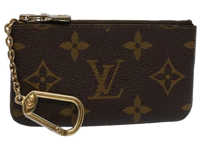 Louis Vuitton Pochette Clés Brown Cloth  ref.1119869