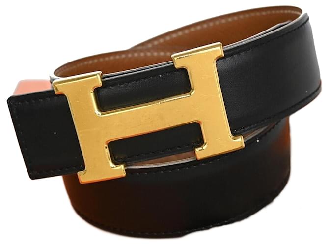 Hermès H Black Leather  ref.1119880