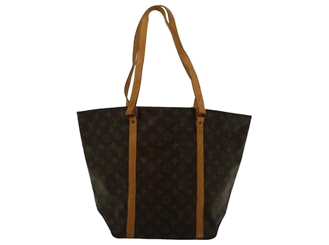 Louis Vuitton Sac Shopping Brown Cloth  ref.1119952