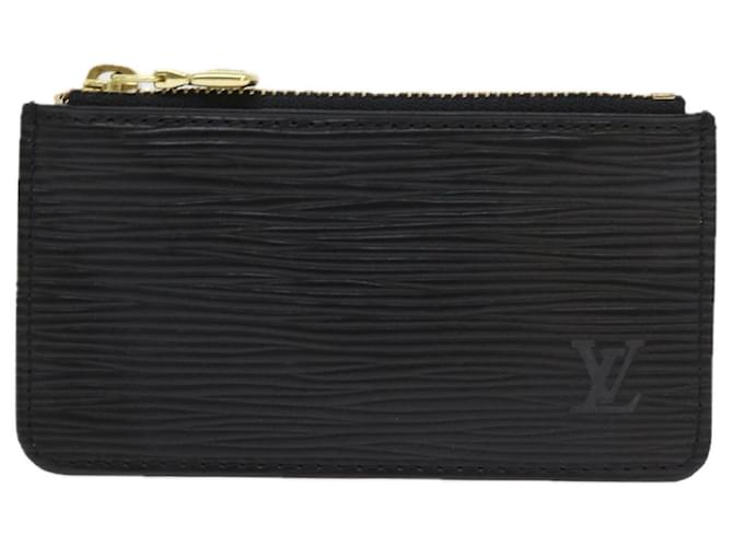 Louis Vuitton Pochette Clés Cuir Noir  ref.1119965