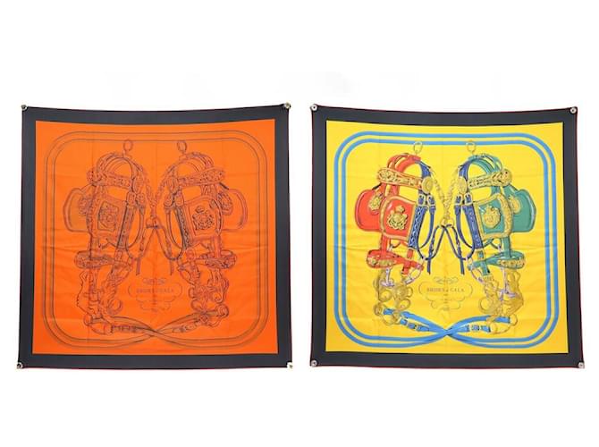 Hermès NEW lined-SIDED HERMES BRIDES DE GALA SCARF 901266S SQUARE 90 SILK SCARF Multiple colors  ref.1120312