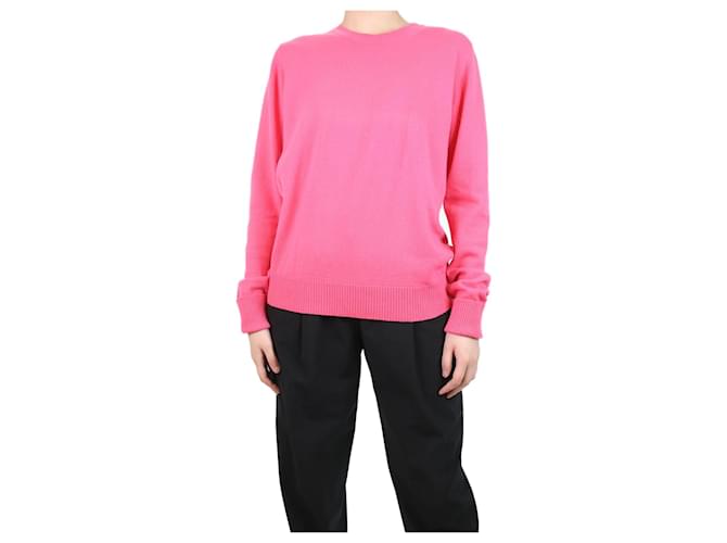 Crimson Pink crewneck cashmere jumper - size L  ref.1120365