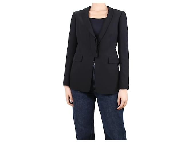 Valentino Black single-buttoned blazer - size UK 8  ref.1120379