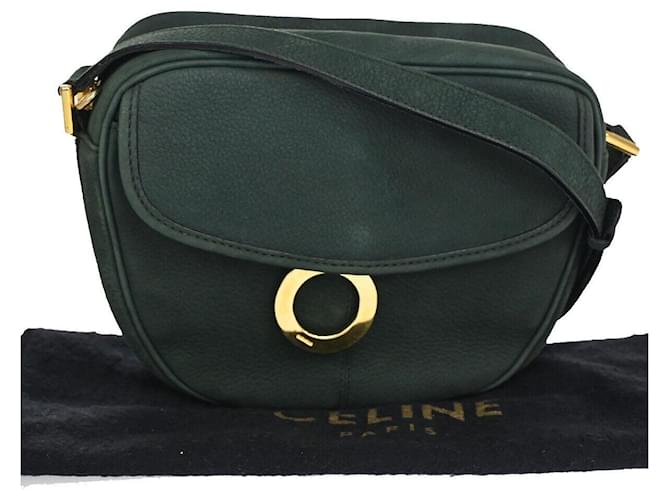 Céline Green Leather  ref.1120521