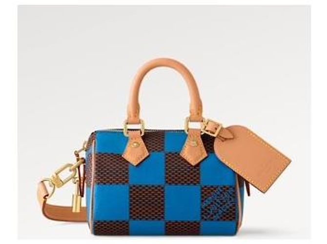 Louis Vuitton LV speedy 18 damier pop bleu