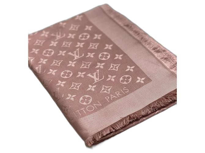 Estola Louis Vuitton rosa Lana  ref.1120635