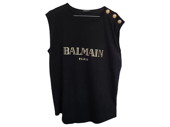 Top Balmain con botones dorados