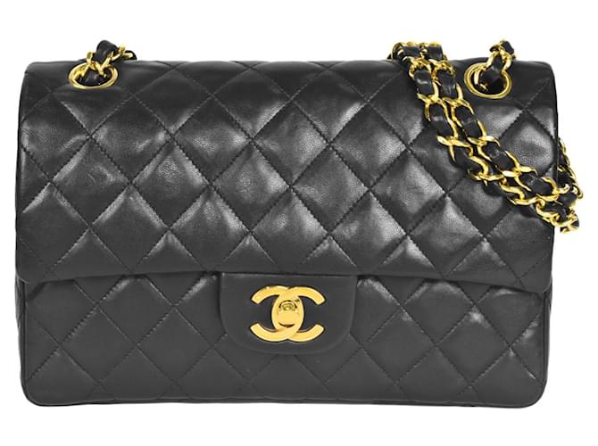 Chanel Matelassé Black Leather  ref.1120693
