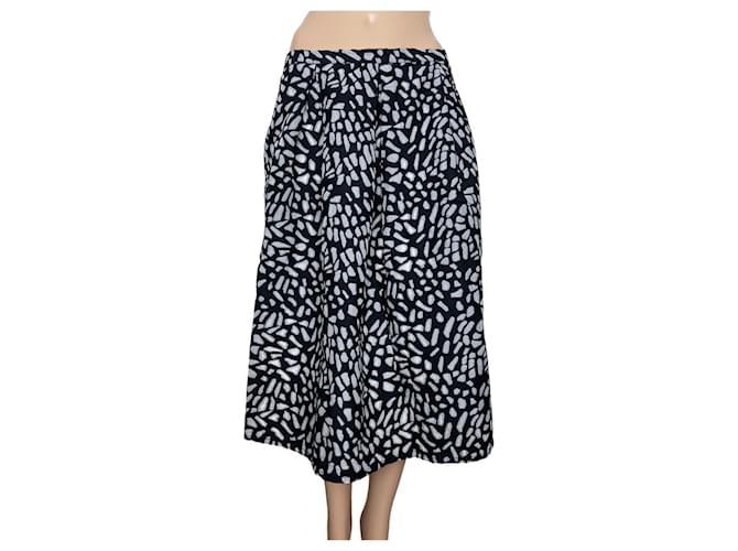 Reiss Skirts Black Grey Cotton  ref.1120720