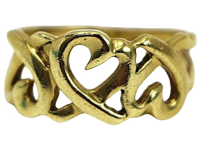 Coração amoroso da Tiffany & Co Dourado Ouro branco  ref.1120735