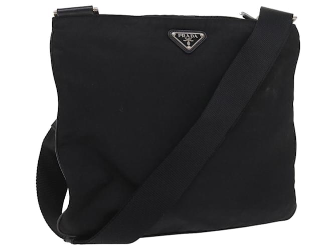 PRADA Shoulder Bag Nylon Black Auth fm2842  ref.1120816