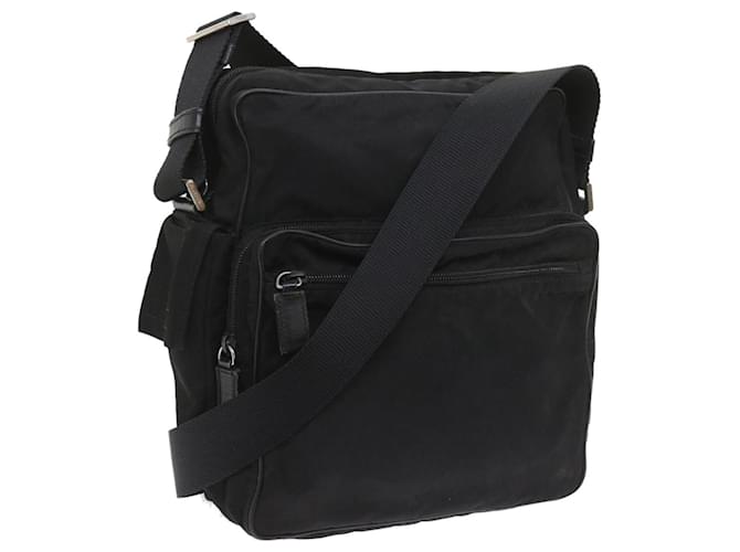 PRADA Shoulder Bag Nylon Black Auth ep2120  ref.1120830