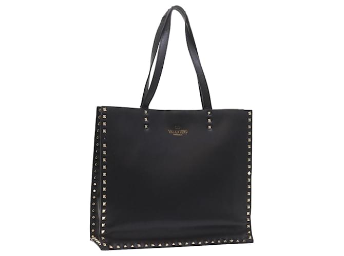 VALENTINO Tote Bag Leather Black Auth bs8764  ref.1120903