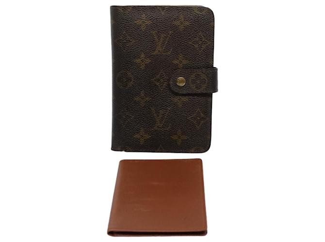 Carteira LOUIS VUITTON Monograma Porto Papie Zip M61207 LV Auth bs9502 Lona  ref.1120944