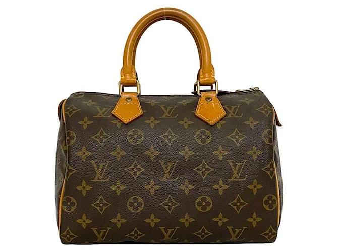Louis Vuitton Speedy 25 Brown Cloth  ref.1120976