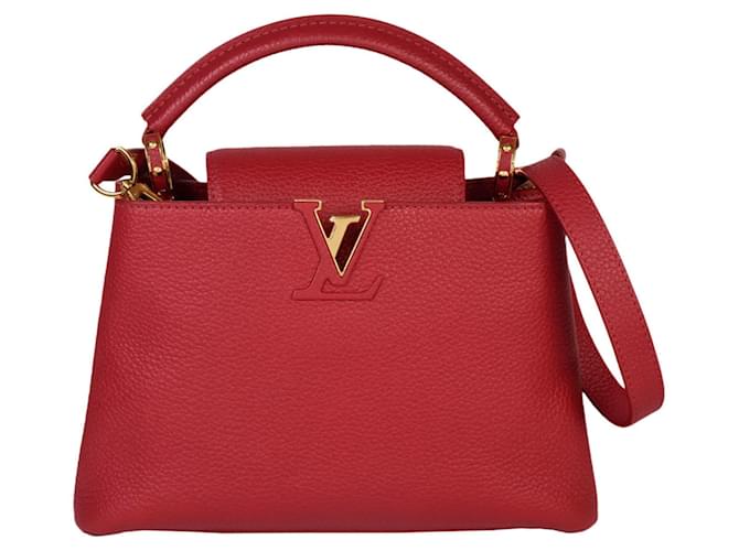 Louis Vuitton Capucines Red Leather  ref.1120982