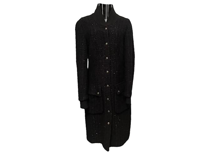 Chanel Cappotto in tweed Lesage nero  ref.1121067