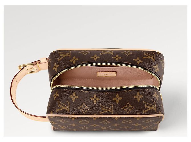 Louis Vuitton Locker Dopp Kit Monogram Marrom