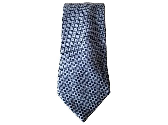 Façonnable Krawatte Blau Kaschmir  ref.1121110