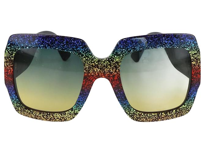 Gucci GG multicolorido0102s óculos de sol Multicor  ref.1121185