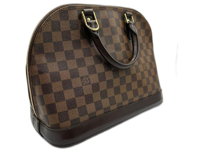 Bolso Louis Vuitton Alma de piel marrón oscuro
