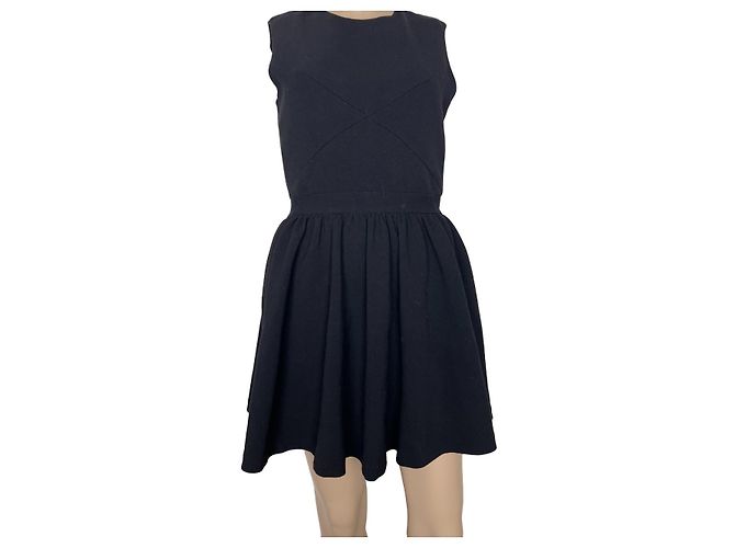 Minivestido preto sem mangas By Malene Birger