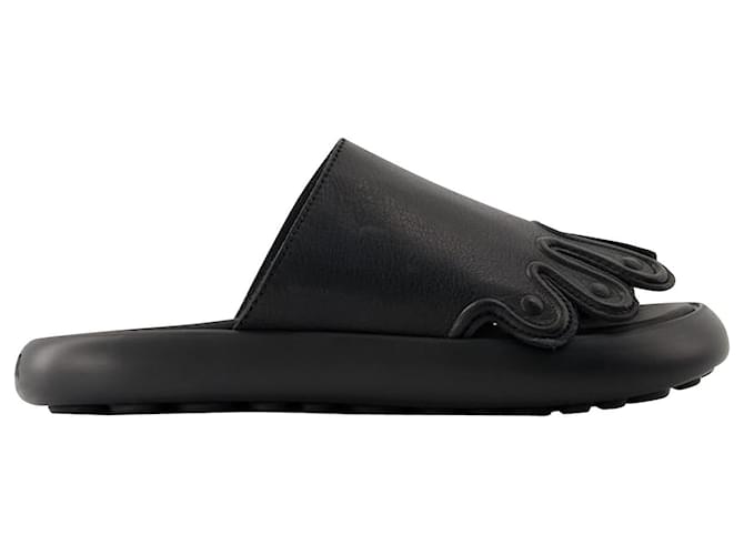 Autre Marque Pelotas Flota Sandals - Camper - Leather - Black Pony-style calfskin  ref.1121223