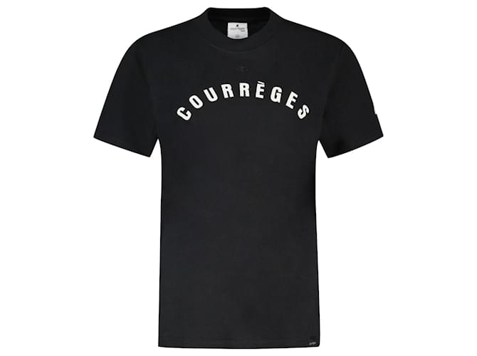 Camiseta Ac Straight - Courreges - Algodão - Preto  ref.1121260