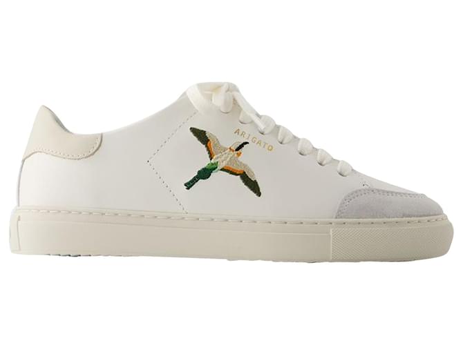 clean 90 Bee Bird Sneakers - Axel Arigato - Leather - White/Cremino Pony-style calfskin  ref.1121316