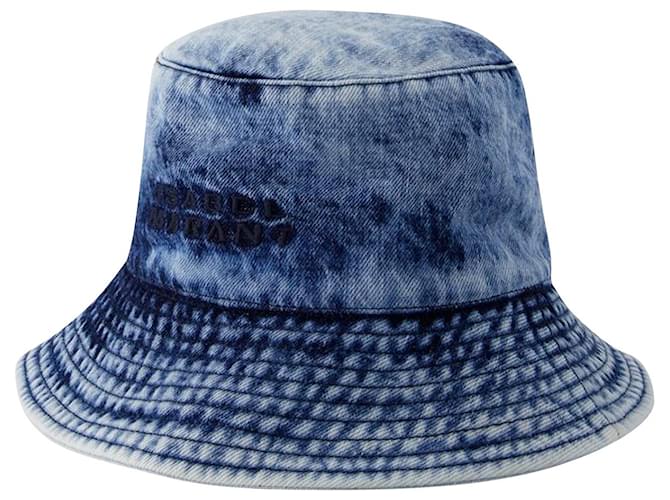 Giorgia Bucket Hat - Isabel Marant - Cotton - Light Blue  ref.1121330
