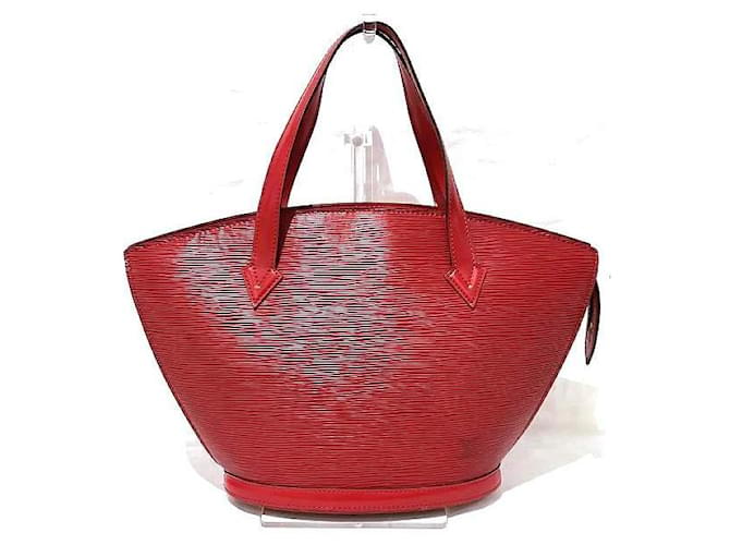 Louis Vuitton Epi Saint Jacques Leather Handbag M52277 in Fair condition Red  ref.1121368