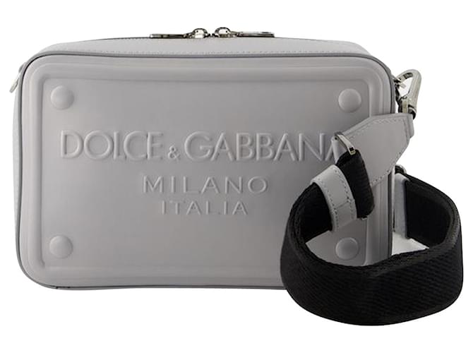 Dolce & Gabbana Sac à bandoulière pour appareil photo - Dolce&Gabbana - Cuir - Gris  ref.1121448