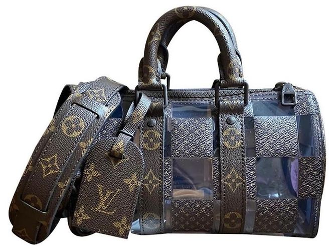 Abbesses Louis Vuitton Keepall 25 Virgil Abloh Marrom