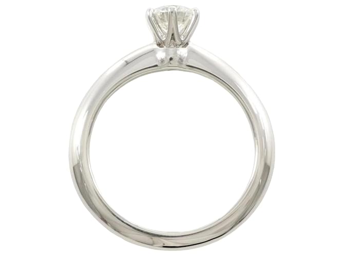 Tiffany & Co Solitaire Silvery Platinum  ref.1121696