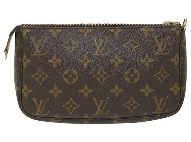 Louis Vuitton Pochette Accessoire Marrone Tela  ref.1121713