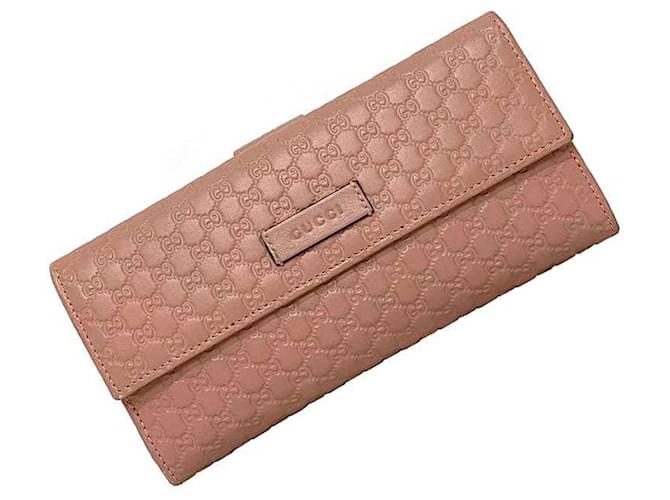 Gucci Guccissima Pink Leather  ref.1121734