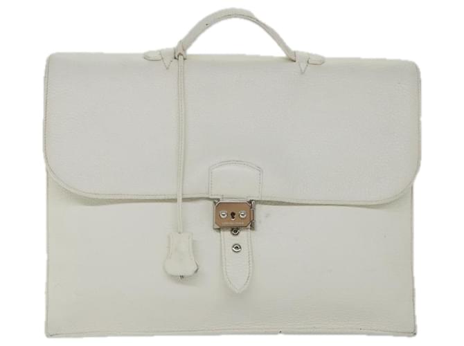 Hermès -- White Leather  ref.1121817