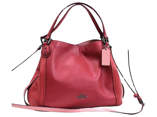 Coach Edie Red Leather  ref.1121827