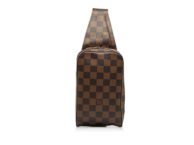 Bolsa de ombro e bolsa de cintura Louis Vuitton Damier Geronimos N51994 em muito bom estado Marrom Plástico  ref.1121854