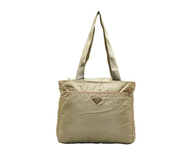 Prada Tessuto Tote Bag Brown Cloth Nylon  ref.1121857